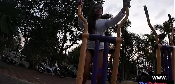  After workout perverted teen sucked friends big hard penis while he recorded her